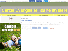 Tablet Screenshot of evangile-liberte-38.org